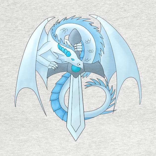Sapphire Sword Dragon by BiscuitSnack